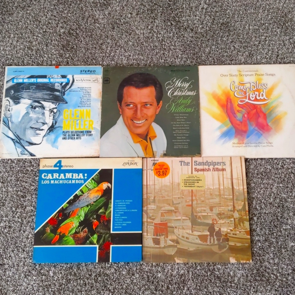 6 vinyl records collection